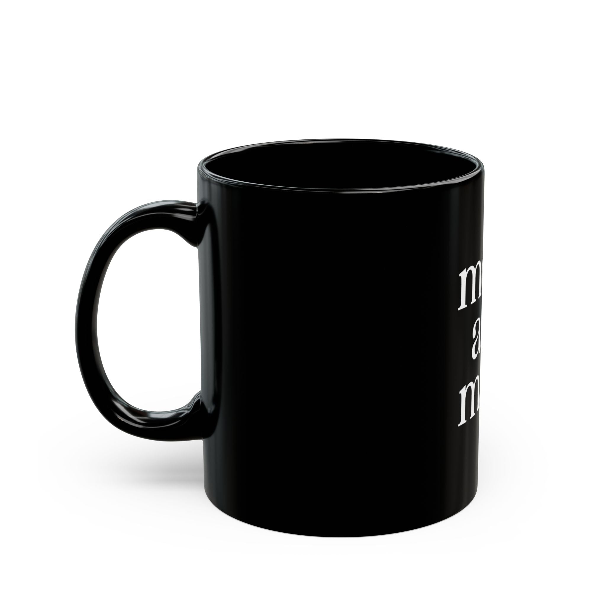 Mean as a Mare Black Ceramic Mug