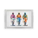 Acrylic Serving Tray with Jockey Illustration – Equestrian Home Décor