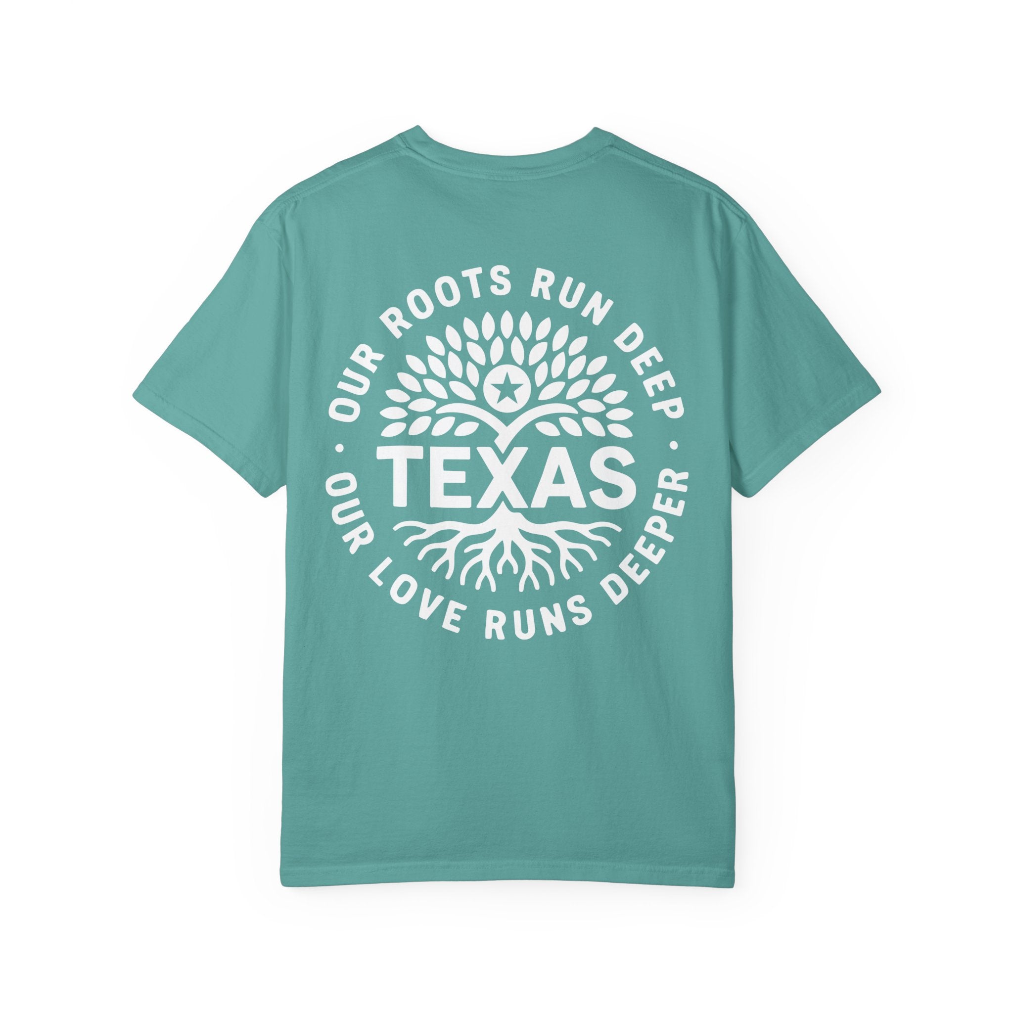 Roots Run Deep Texas Relief T-Shirt White