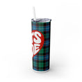 Load image into Gallery viewer, Let's Ride Plaid Skinny Tumbler
