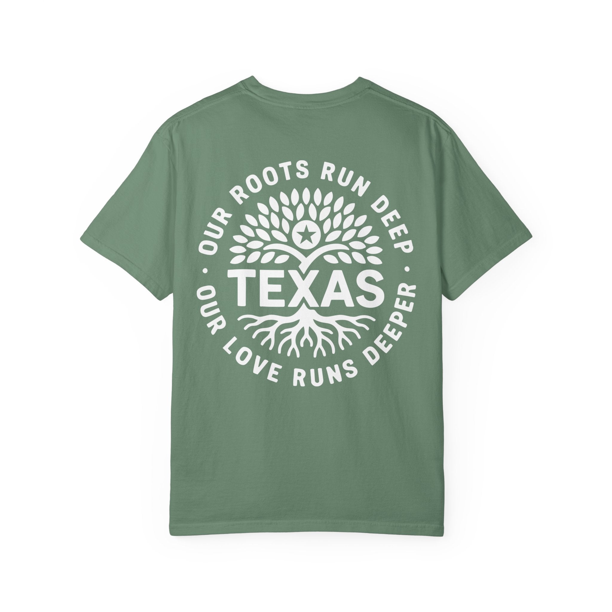 Roots Run Deep Texas Relief T-Shirt White