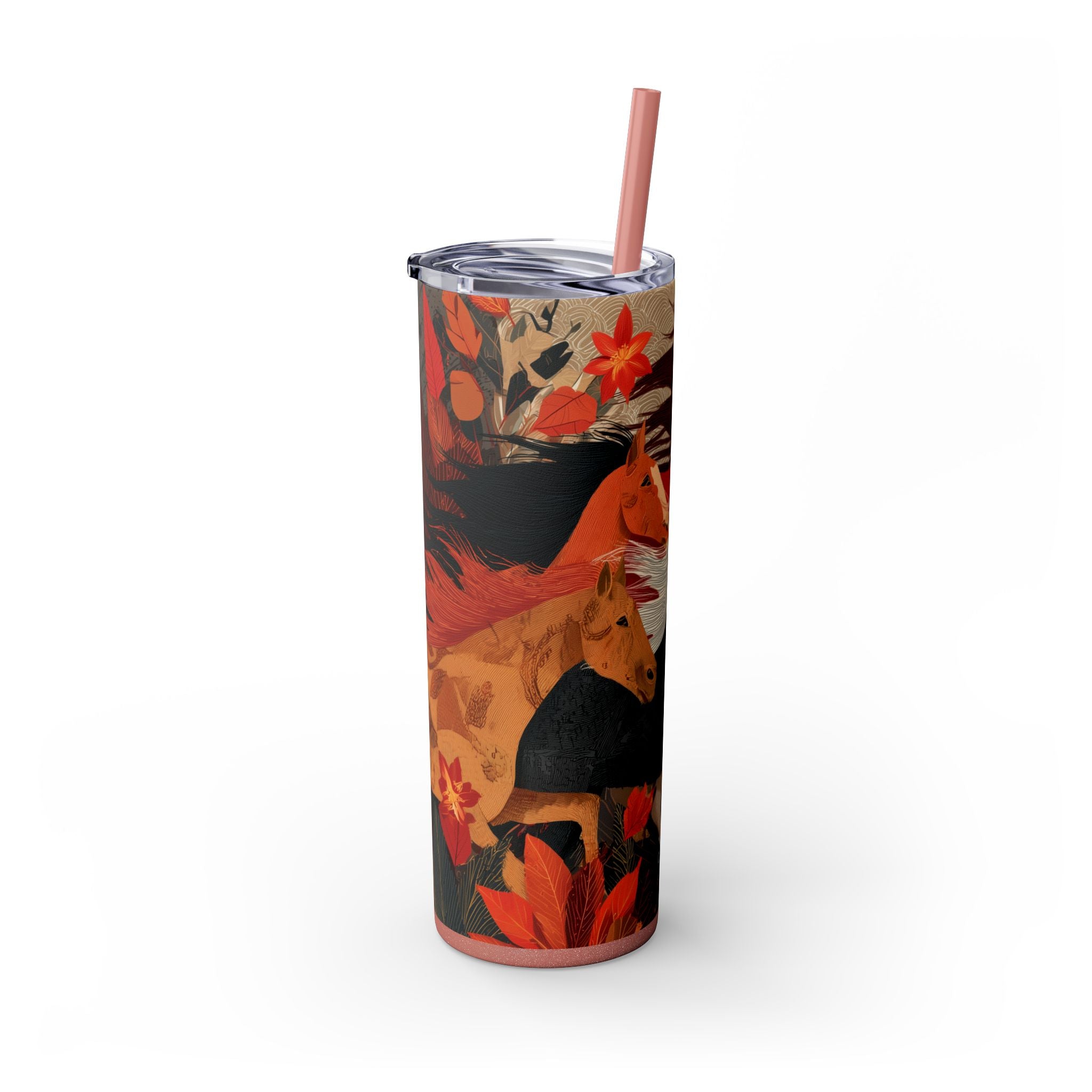 Crimson Gallop Skinny Tumbler