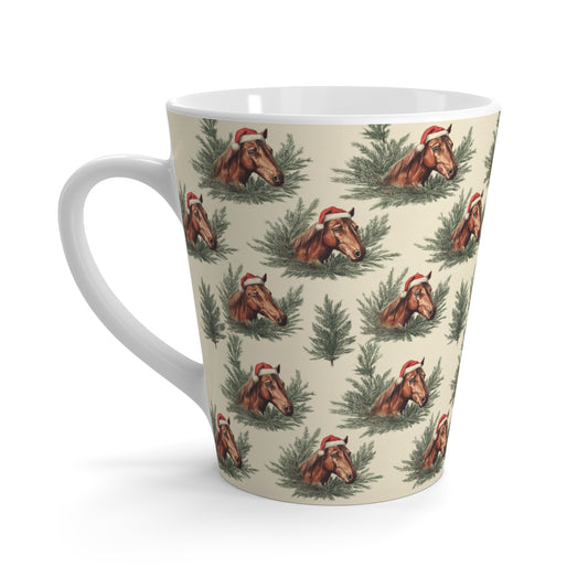 Christmas Horse Latte Mug