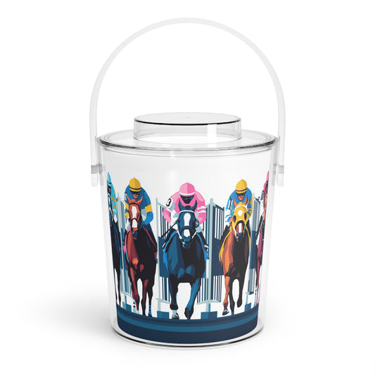 Starting Gate Acrylic Ice Bucket – Jockeys at the Kentucky Derby