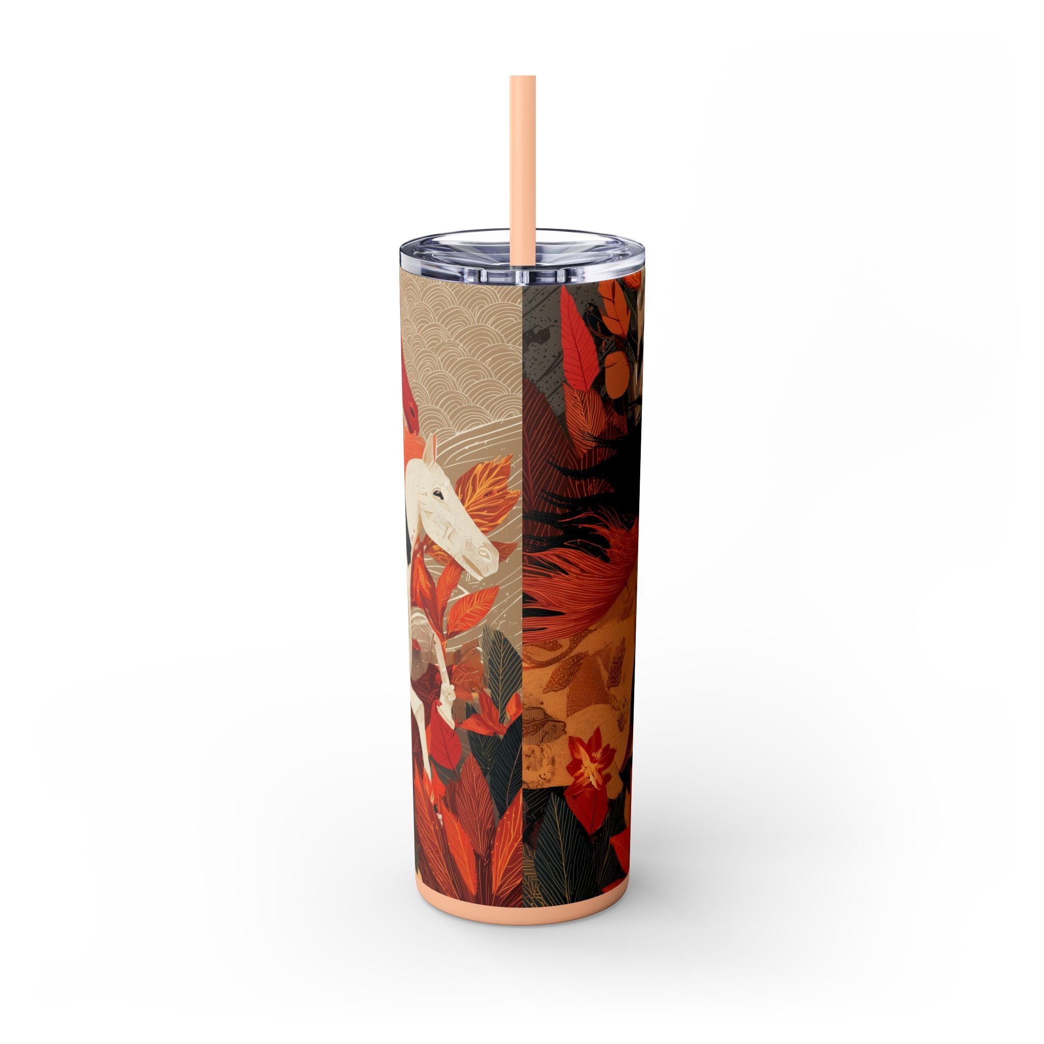 Crimson Gallop Skinny Tumbler