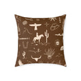 Load image into Gallery viewer, Western Horse Doodle Canvas Pillow
