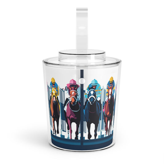 Starting Gate Acrylic Ice Bucket – Jockeys at the Kentucky Derby