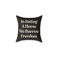 Load image into Gallery viewer, Gallop Into Freedom Canvas Pillow
