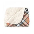 Load image into Gallery viewer, Plaid Beige Sherpa Fleece Blanket
