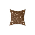 Load image into Gallery viewer, Western Horse Doodle Canvas Pillow
