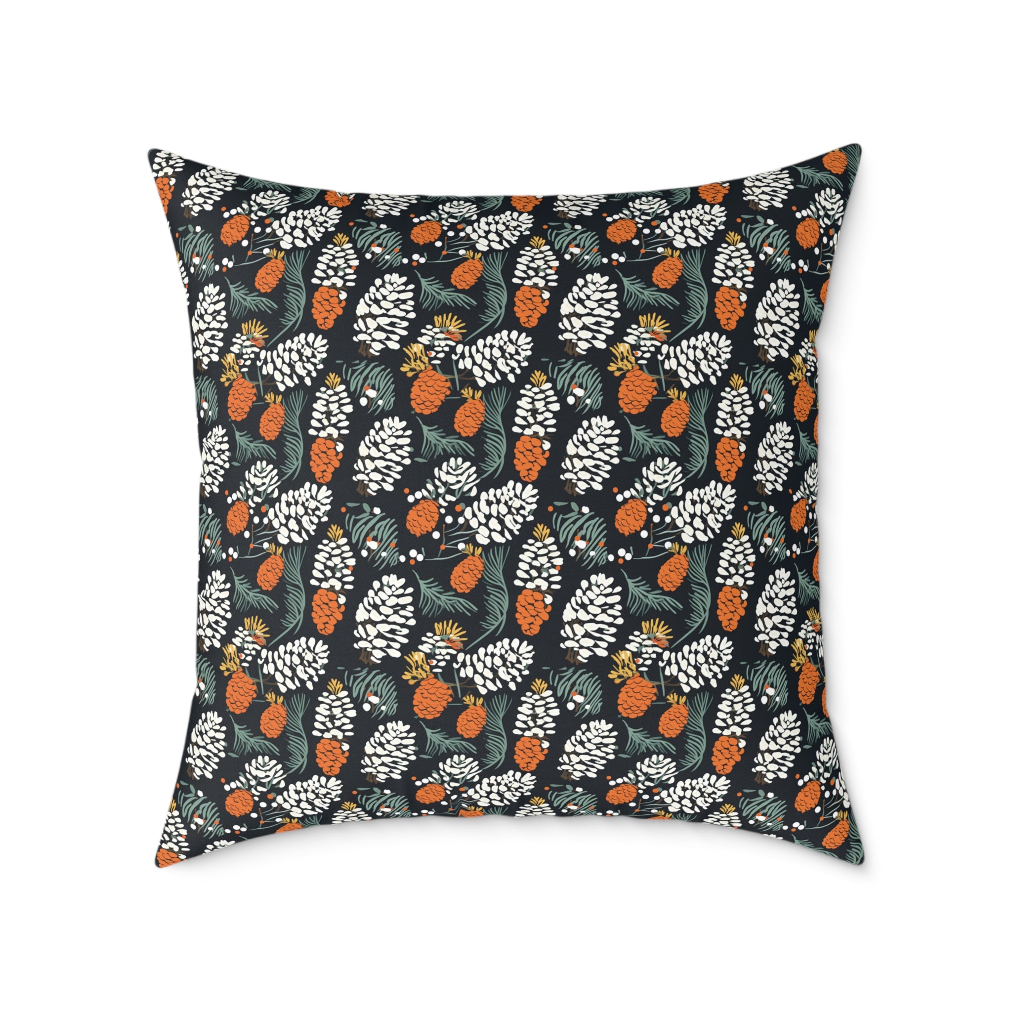 Abstract Pinecone Canvas Pillow