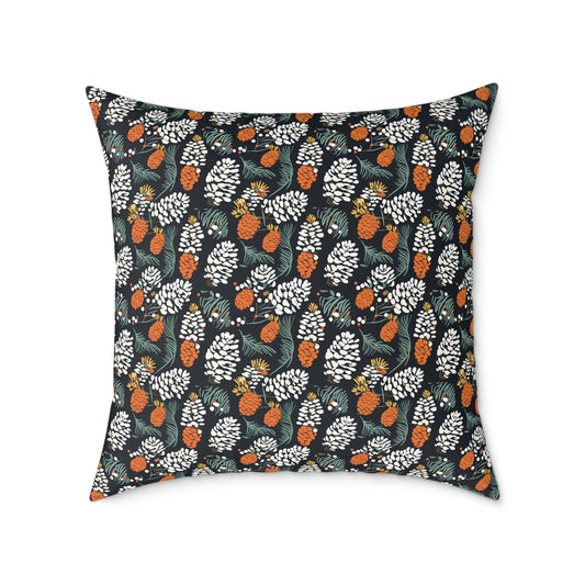 Abstract Pinecone Canvas Pillow