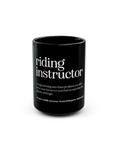 Load image into Gallery viewer, Riding Instructor Black Ceramic Mug
