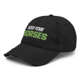 Load image into Gallery viewer, Hold Your Horses Distressed Dad Hat
