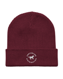 CD Horse Badge Ribbed Beanie