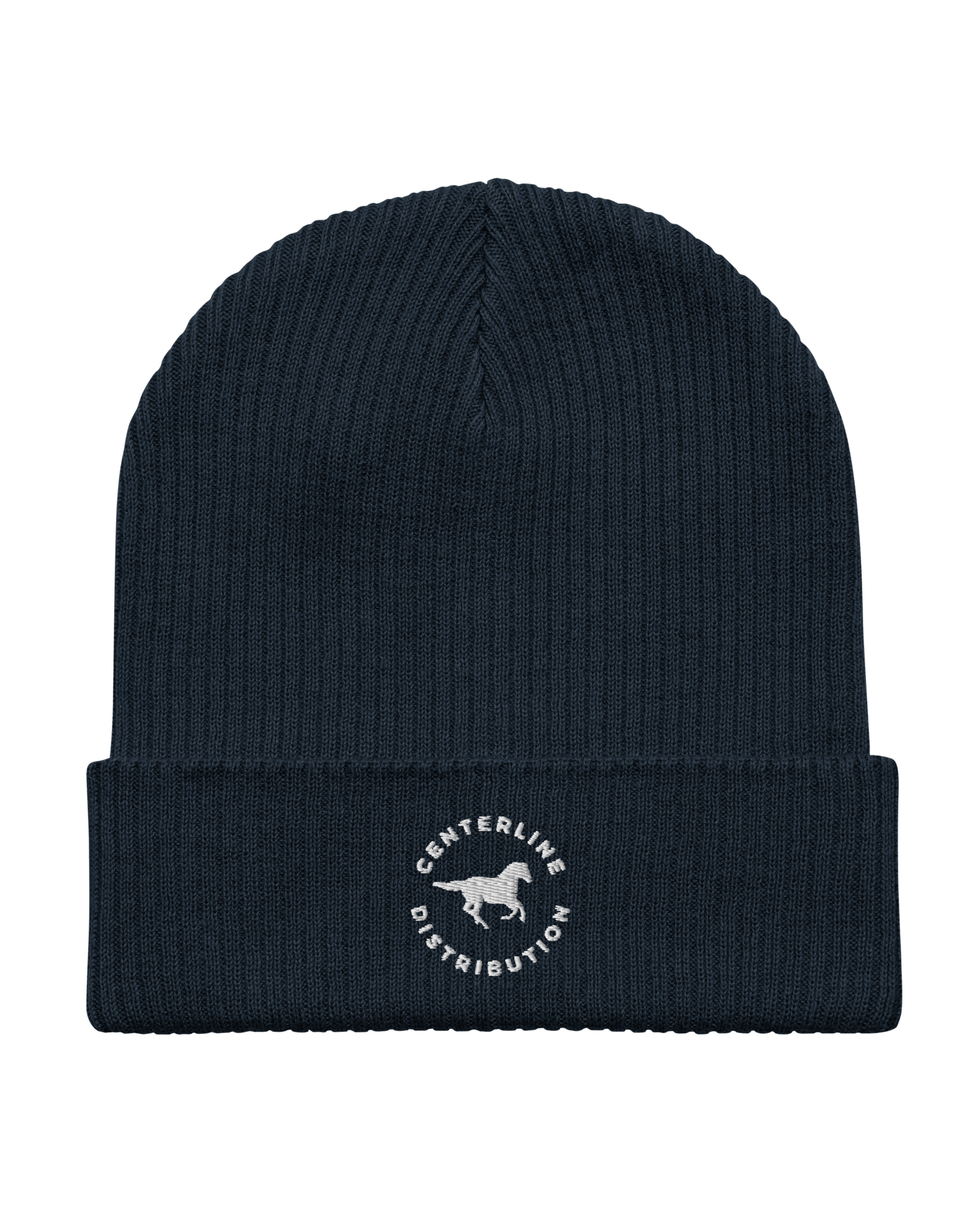 CD Horse Badge Ribbed Beanie