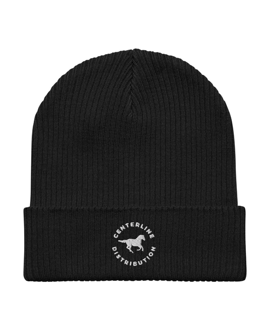CD Horse Badge Ribbed Beanie