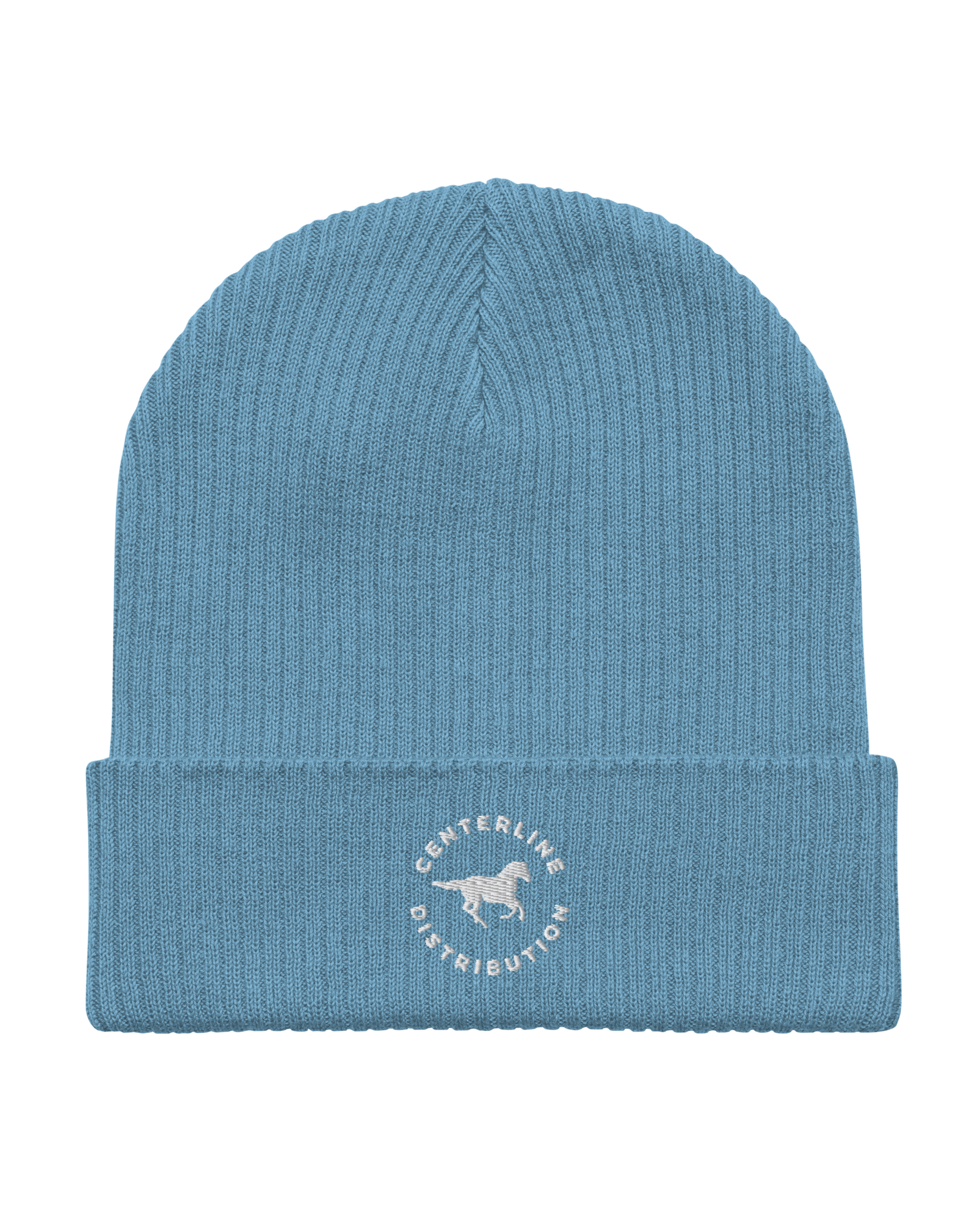 CD Horse Badge Ribbed Beanie