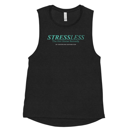 StressLess Equine Logo Ladies’ Muscle Tank